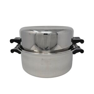 Saladmaster 5Qt Stock Pot Dutch Oven Five Star TP304S Stainless Steel Dome Lid